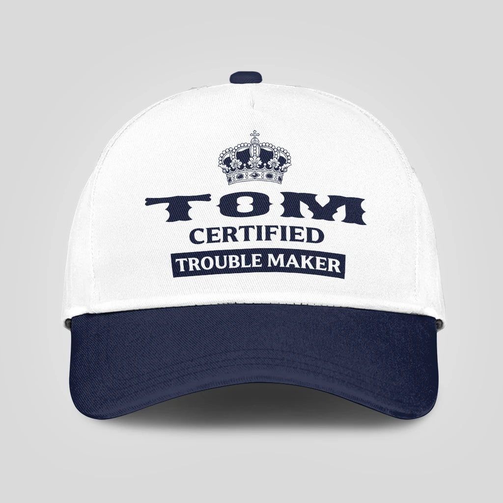 Certified Your Name Trouble Maker Washed Cap TOM 13K1 C148PF