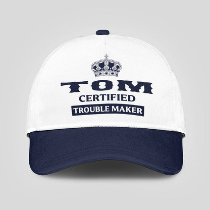 Certified Your Name Trouble Maker Washed Cap TOM 13K1 C148PF