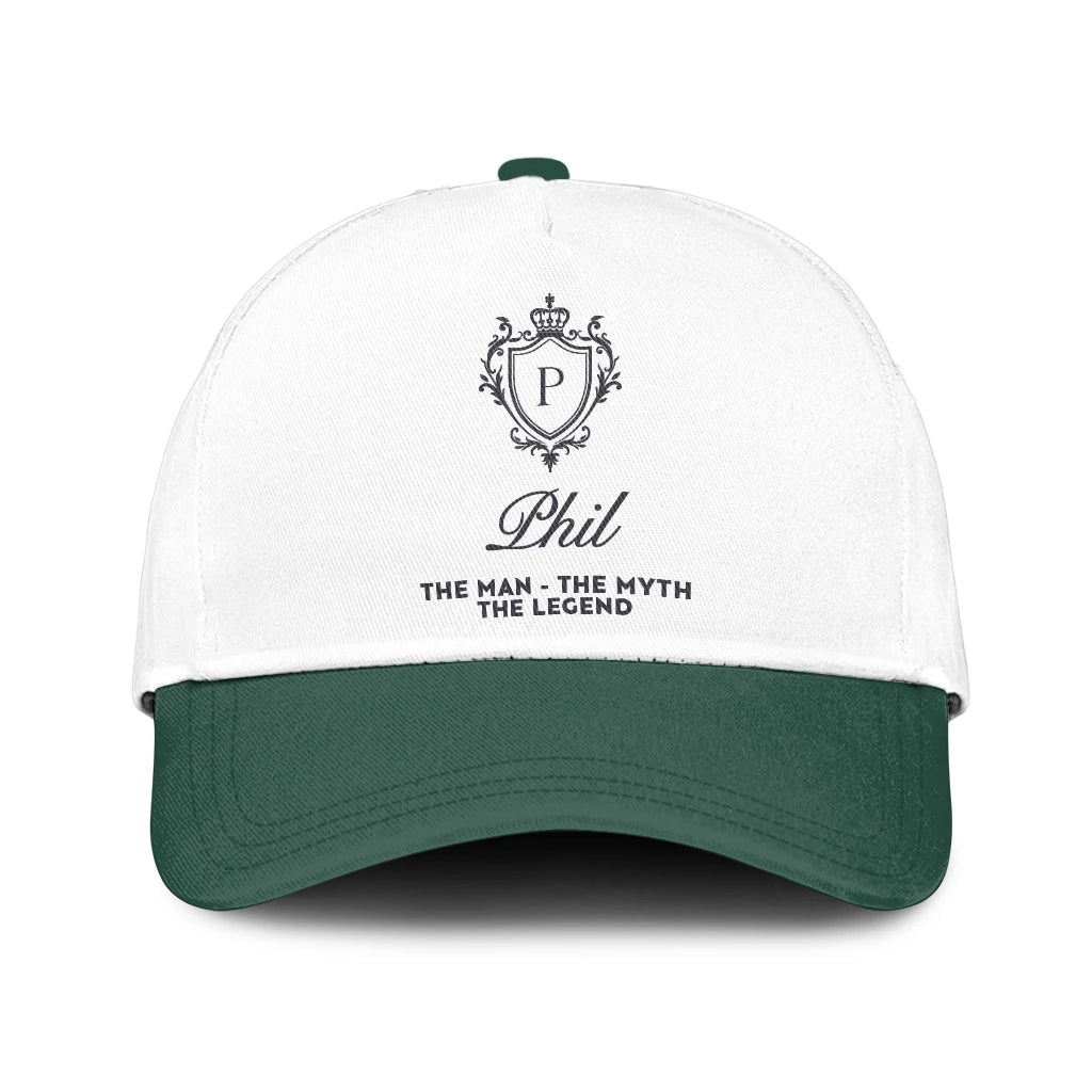 The Man The Myth The Legend Beautiful Green And White Cap PHIL 13K1 C171PF
