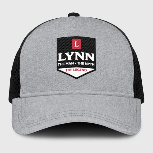 The Man The Myth The Legend Gray Mesh Cap LYNN 13K1 C189PF