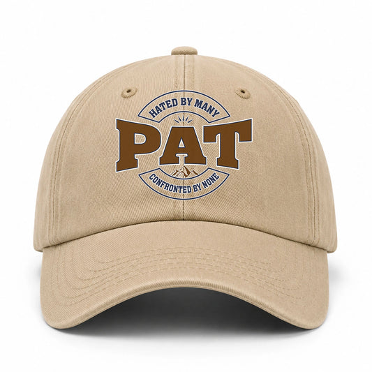 Hated By Many Confronted By None Washed Cap PAT 13K1 C36PF