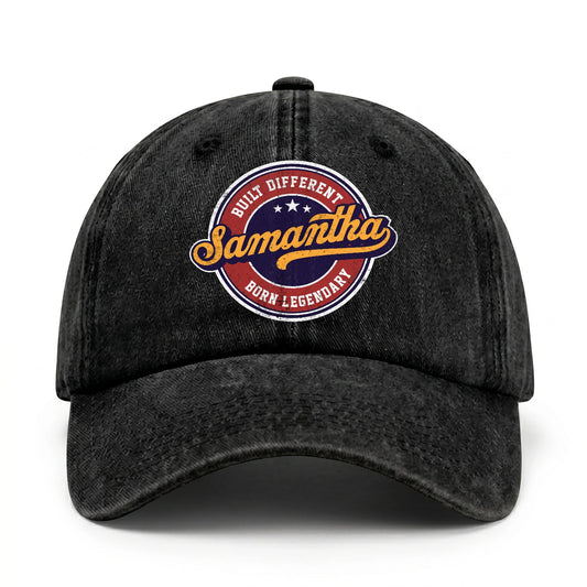 Built Different Born Legendary Logo Washed Cap SAMANTHA 13K1 C65PF