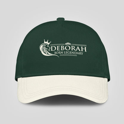 Born Legendary Lion Logo Sage Green And Beige Cap DEBORAH 13K1 C182PF