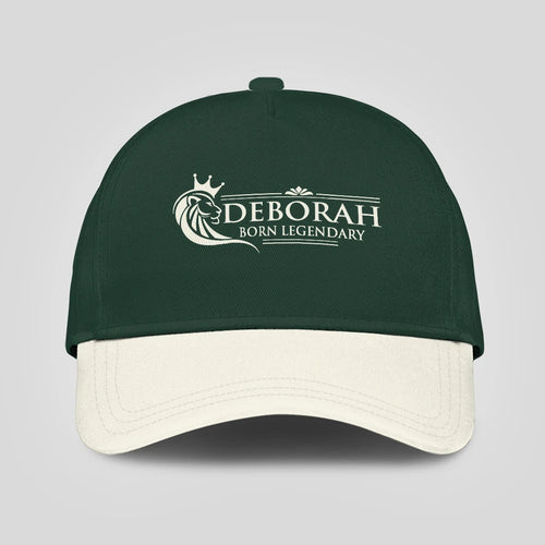 Born Legendary Lion Logo Sage Green And Beige Cap DEBORAH 13K1 C182PF