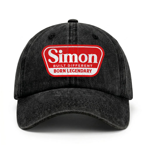 Built Different Born Legendary Red Logo Washed Cap SIMON 13K1 C63PF