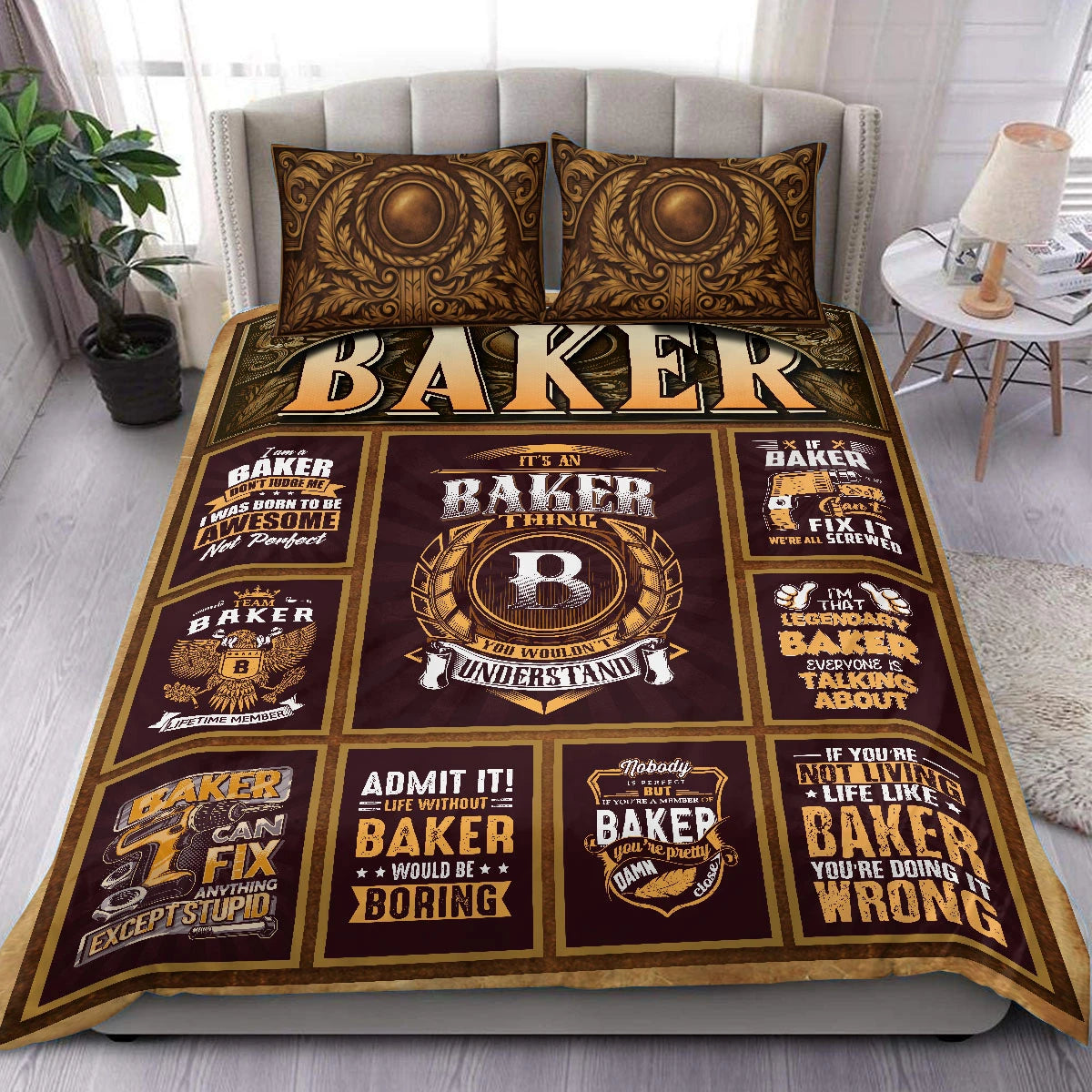 BAKER Limited Edition Personalized Bedding Set 13K1-BS3