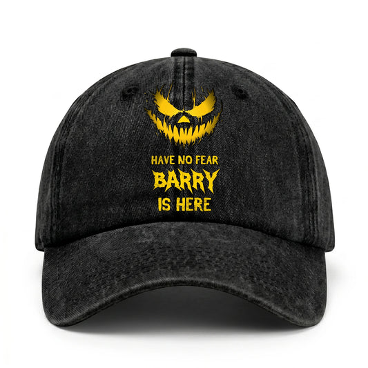 Have No Fear Your Name Is Here Jack O' Lantern Washed Cap BARRY 13K1 C135PF