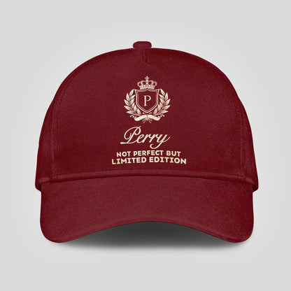 Not Perfect But Limited Edition Luxury Burgundy Cap PERRY 13K1 C154PF