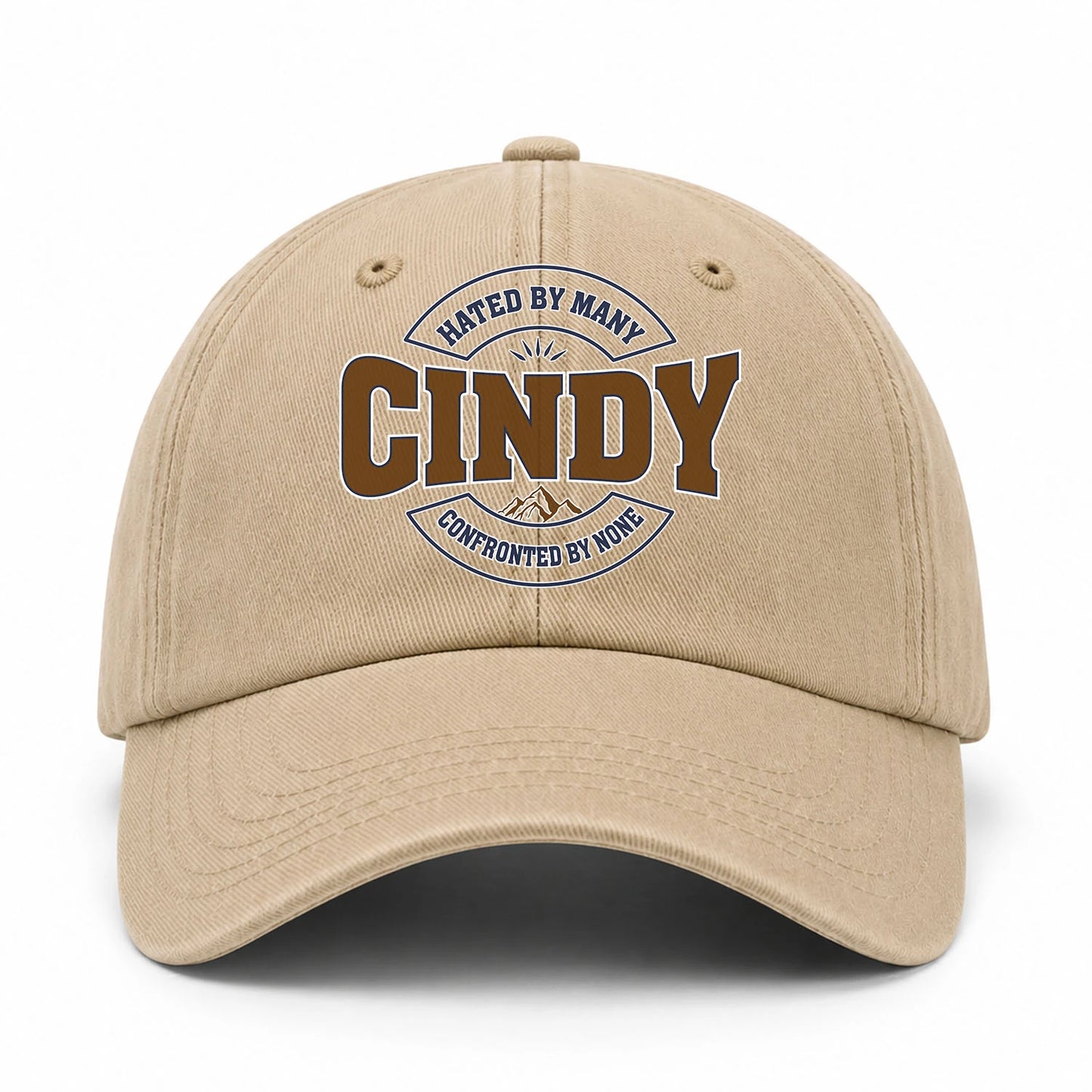 Hated By Many Confronted By None Washed Cap CINDY 13K1 C36PF