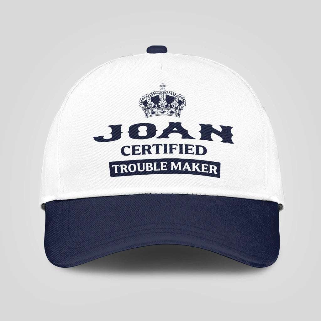 Certified Your Name Trouble Maker Washed Cap JOAN 13K1 C148PF