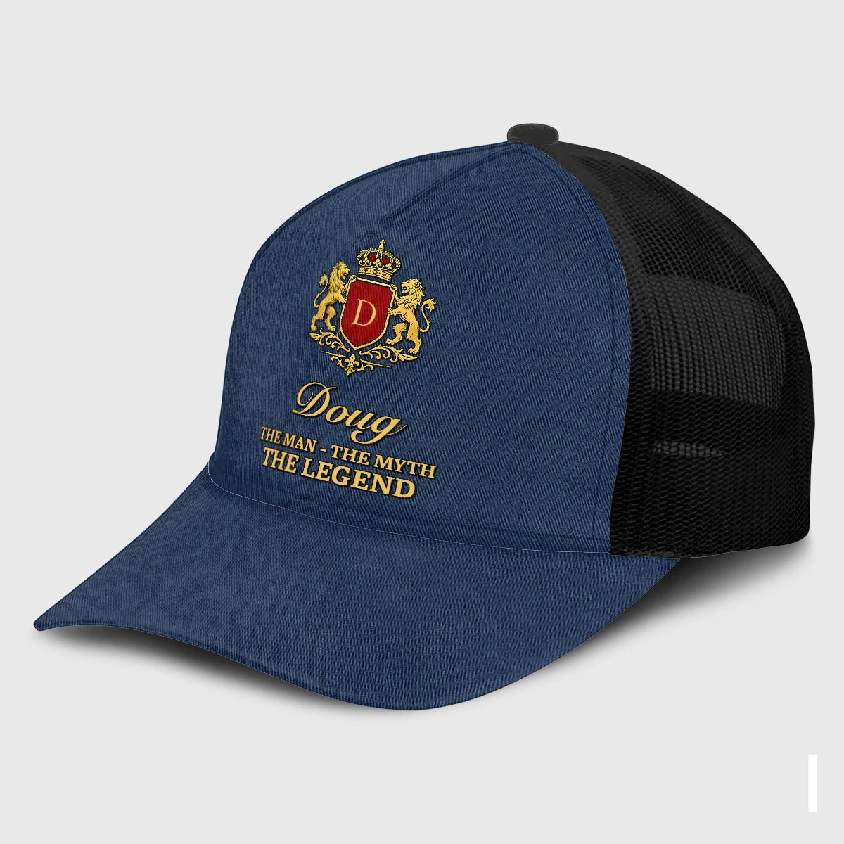 The Man The Myth The Legend Royal Blue Mesh Cap DOUG 13K1 C187PF