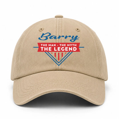 The Man The Myth The Legend Logo Washed Cap BARRY 13K1 C37PF