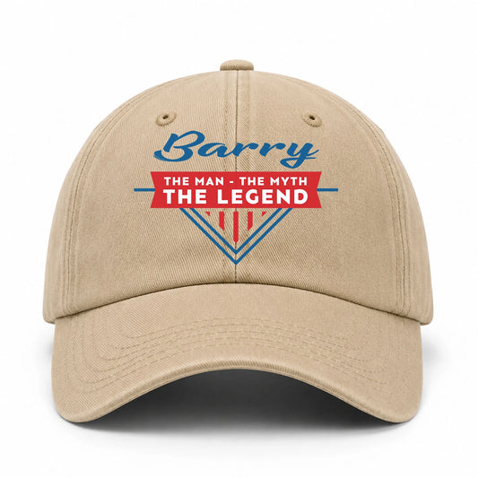 The Man The Myth The Legend Logo Washed Cap BARRY 13K1 C37PF