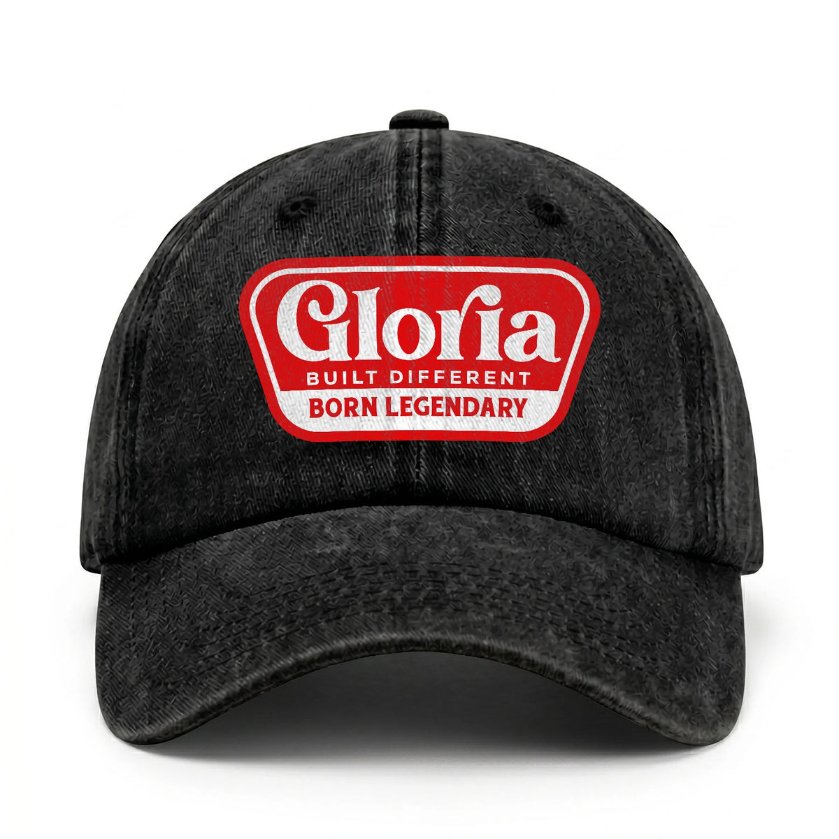 Built Different Born Legendary Red Logo Washed Cap GLORIA 13K1 C63PF