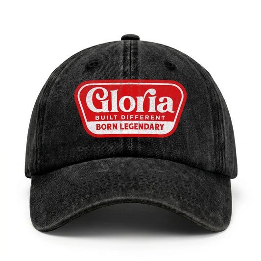 Built Different Born Legendary Red Logo Washed Cap GLORIA 13K1 C63PF