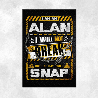 ALAN Motivational Rug – Black & Yellow Quote Carpet for Living Room 13K1-AR1