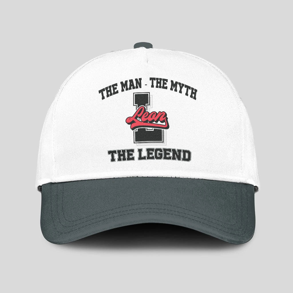 The Man The Myth The Legend Custom Initial Letter And Name Cap LEON 13K1 C38PF