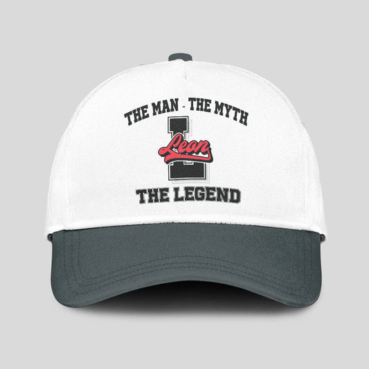 The Man The Myth The Legend Custom Initial Letter And Name Cap LEON 13K1 C38PF