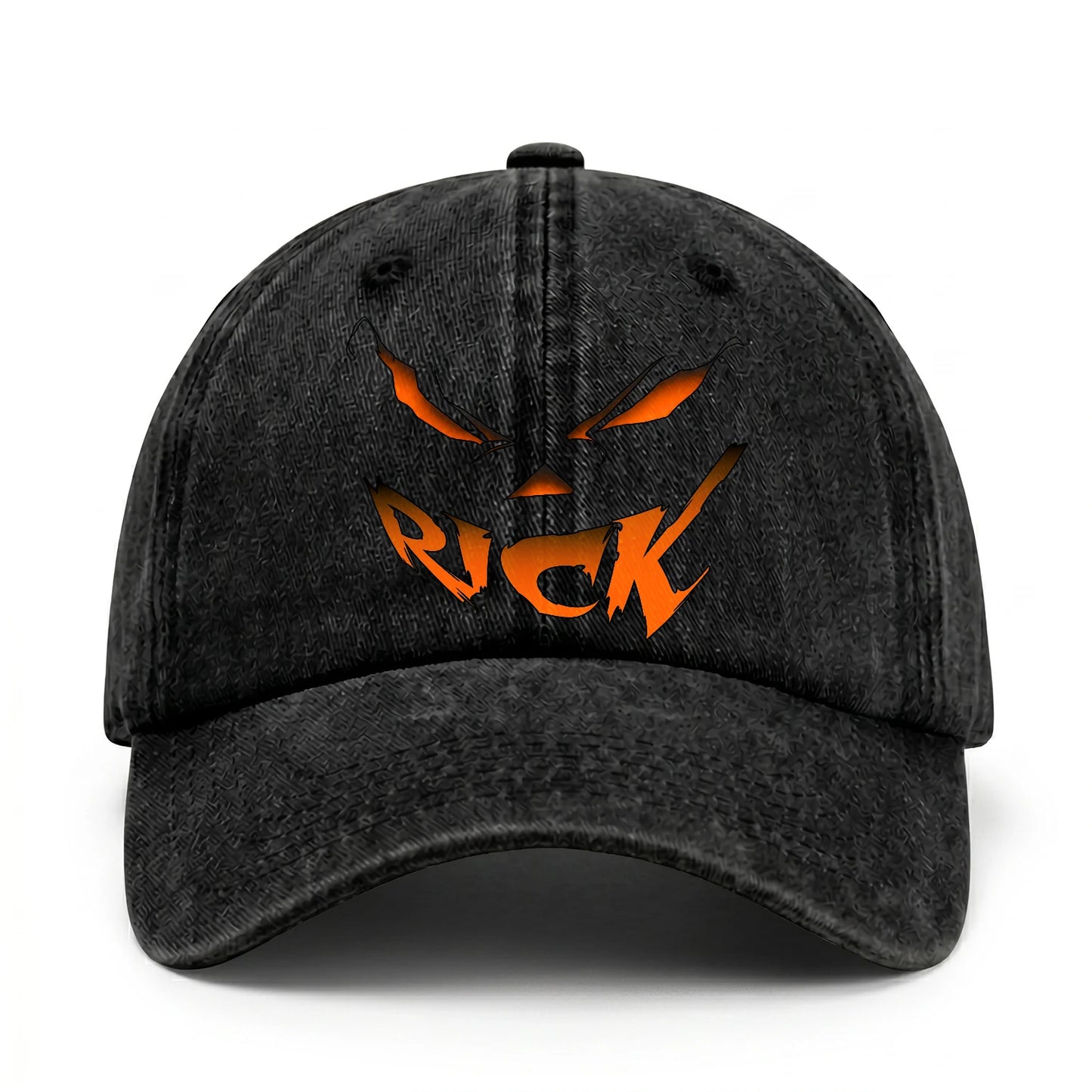 Stay Hungry Pumpkin Chasing Ghosts Funny Washed Cap RICK 13K1 C101PF