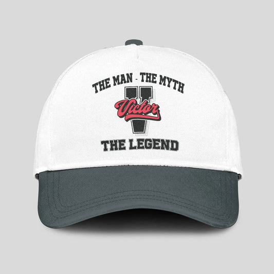 The Man The Myth The Legend Custom Initial Letter And Name Cap VICTOR 13K1 C38PF