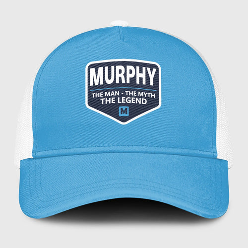 The Man The Myth The Legend Light Blue Mesh Cap MURPHY 13K1 C190PF