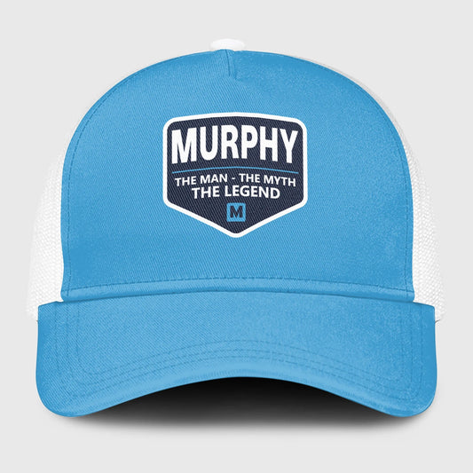 The Man The Myth The Legend Light Blue Mesh Cap MURPHY 13K1 C190PF