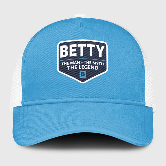 The Man The Myth The Legend Light Blue Mesh Cap BETTY 13K1 C190PF