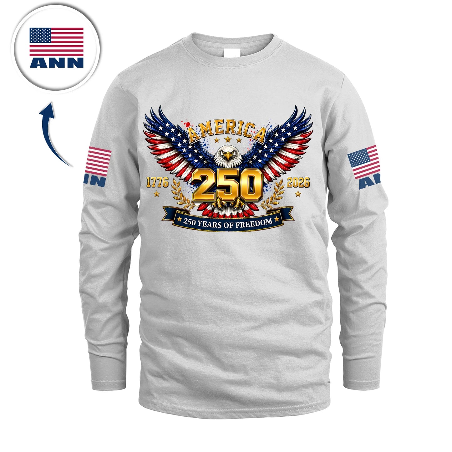 ANN 13K1-550 America 1776-2026 250 Years of Freedom