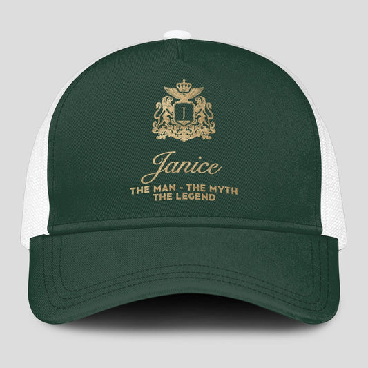 The Man The Myth The Legend Sage Green Mesh Cap JANICE 13K1 C192PF