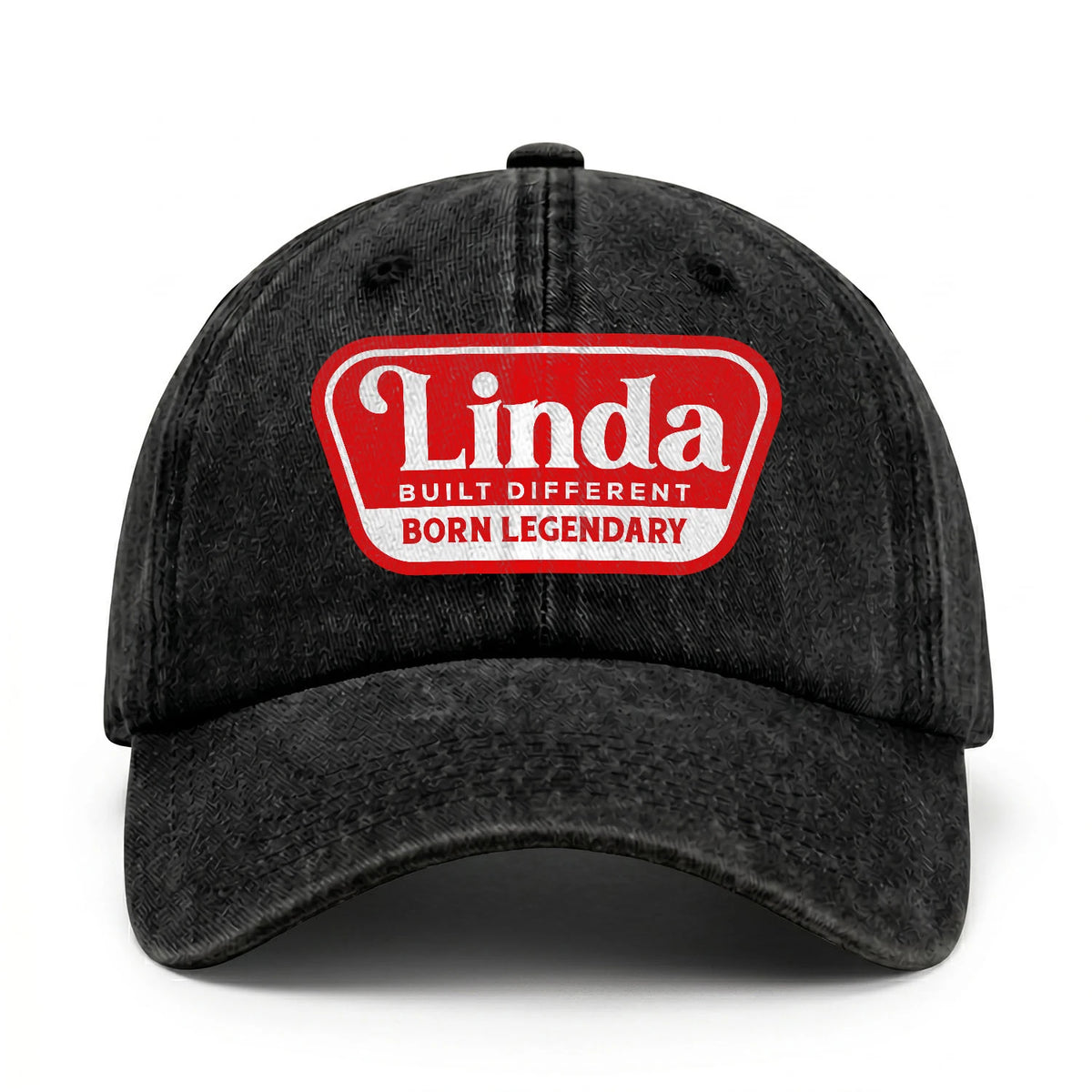 Built Different Born Legendary Red Logo Washed Cap LINDA 13K1 C63PF