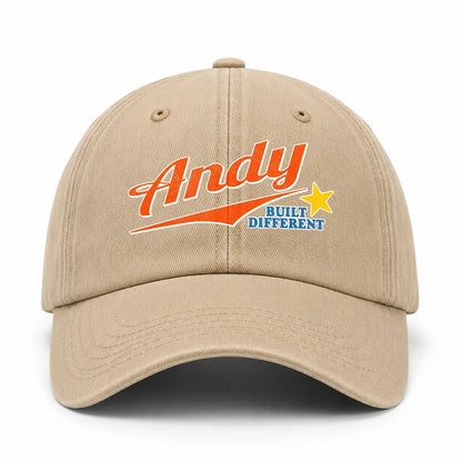 Your Name Built Different Logo Washed Cap ANDY 13K1 C56PF