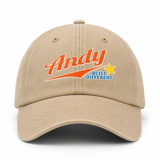 Your Name Built Different Logo Washed Cap ANDY 13K1 C56PF
