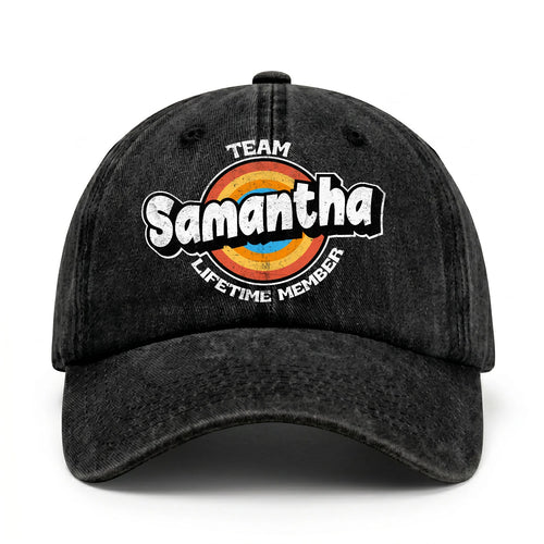 Team Your Name Lifetime Member Logo Cap SAMANTHA 13K1 C66PF