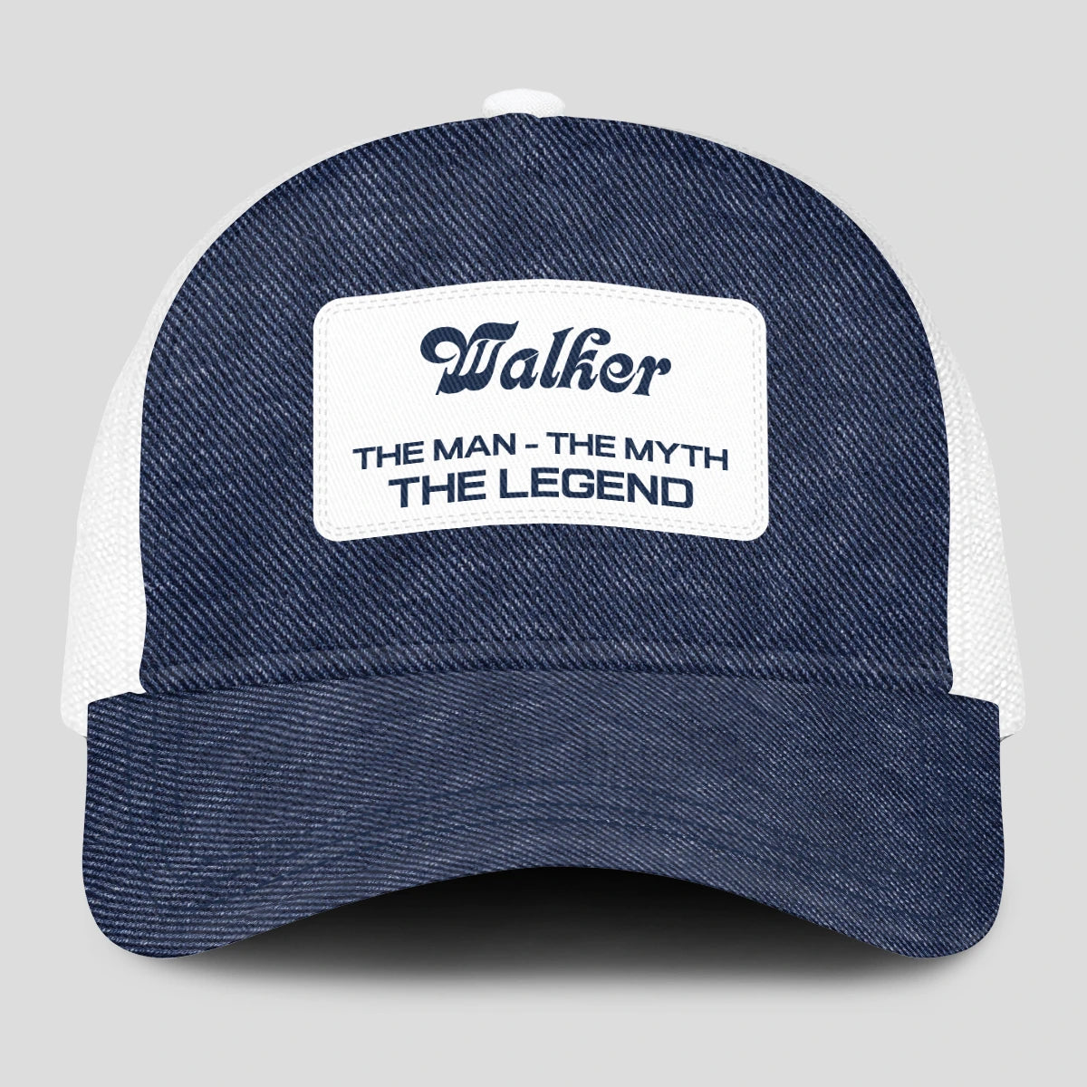 The Man The Myth The Legend Blue Denim Mesh Cap WALKER 13K1 C194PF