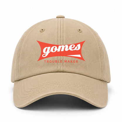 Trouble Maker Red Logo Washed Cap GOMES 13K1 C78PF