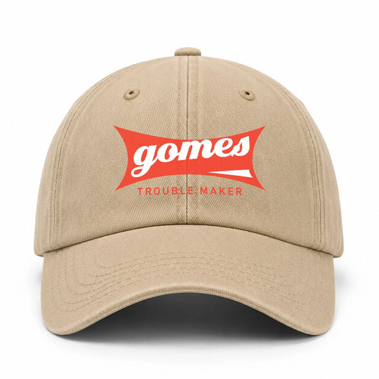 Trouble Maker Red Logo Washed Cap GOMES 13K1 C78PF