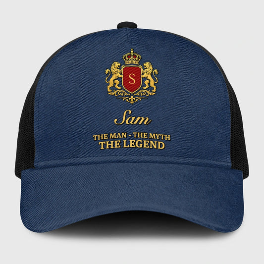 The Man The Myth The Legend Royal Blue Mesh Cap SAM 13K1 C187PF