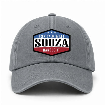 Keep Calm & Let Your Name Handle It Washed Cap SOUZA 13K1 C87PF