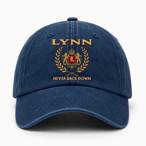 Never Back Down Royal Blue Denim Cap LYNN 13K1 C60PF