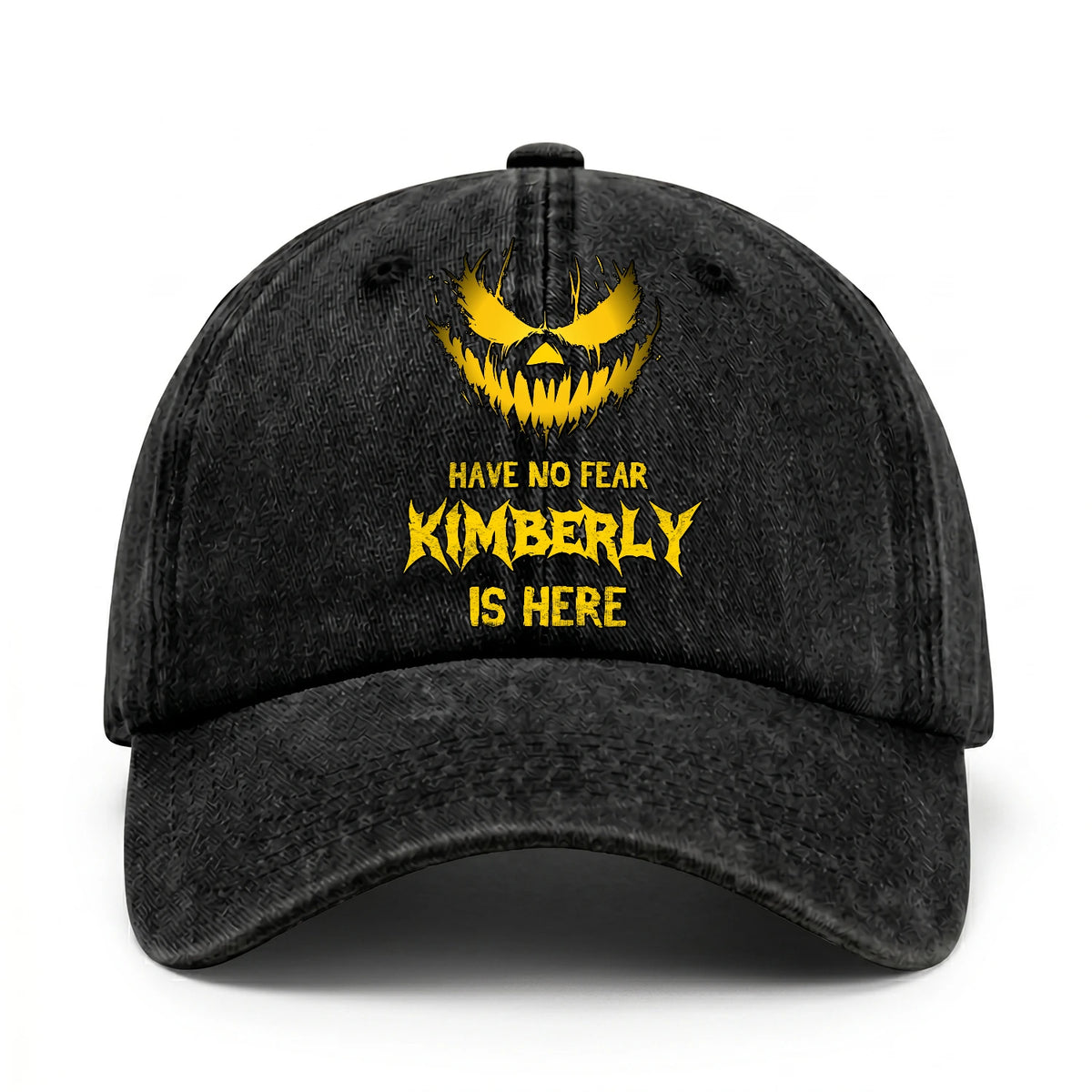 Have No Fear Your Name Is Here Jack O' Lantern Washed Cap KIMBERLY 13K1 C135PF