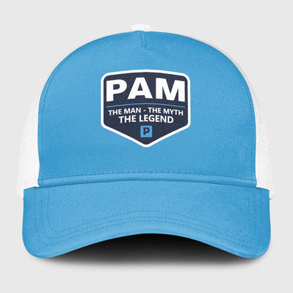 The Man The Myth The Legend Light Blue Mesh Cap PAM 13K1 C190PF