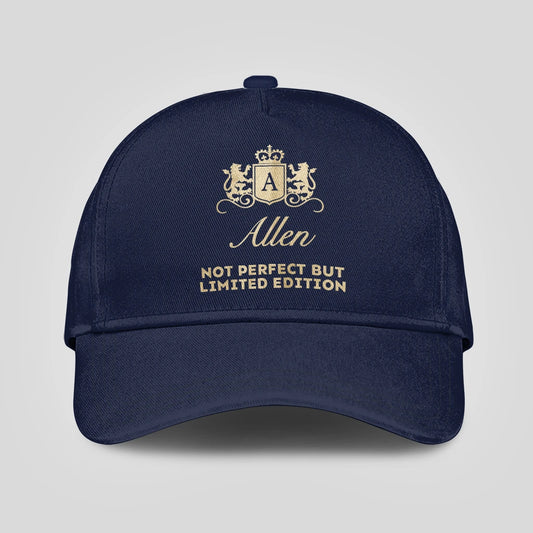 Not Perfect But Limited Edition Crest Logo Navy Cap ALLEN 13K1 C160PF