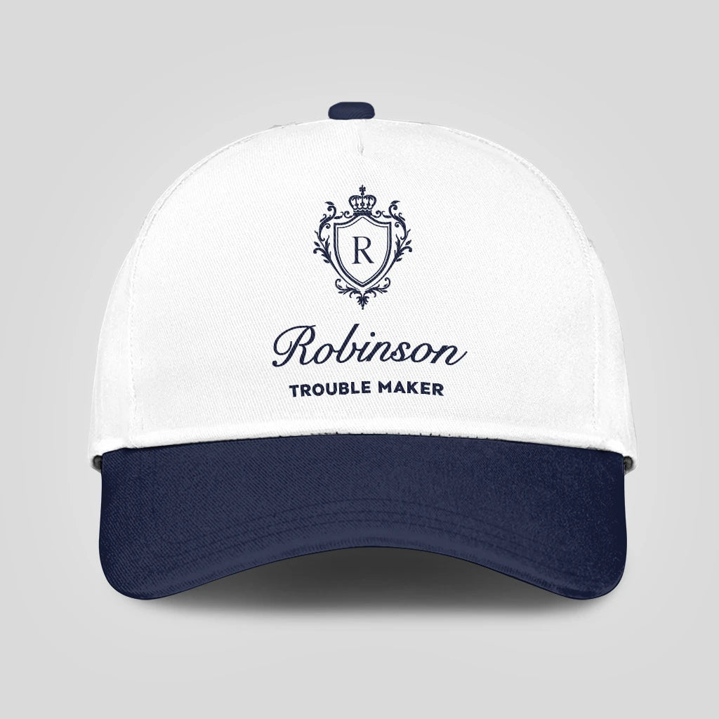Trouble Maker Funny Blue And White Cap ROBINSON 13K1 C152PF