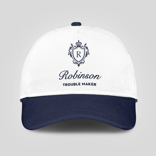 Trouble Maker Funny Blue And White Cap ROBINSON 13K1 C152PF