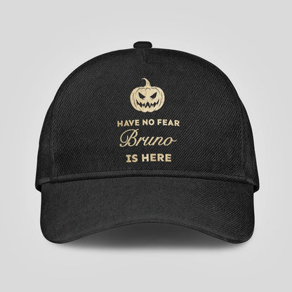Have No Fear Your Name Is Here Jack O' Lantern Black Cap BRUNO 13K1 C164PF