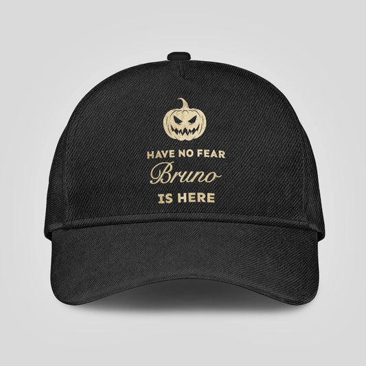 Have No Fear Your Name Is Here Jack O' Lantern Black Cap BRUNO 13K1 C164PF