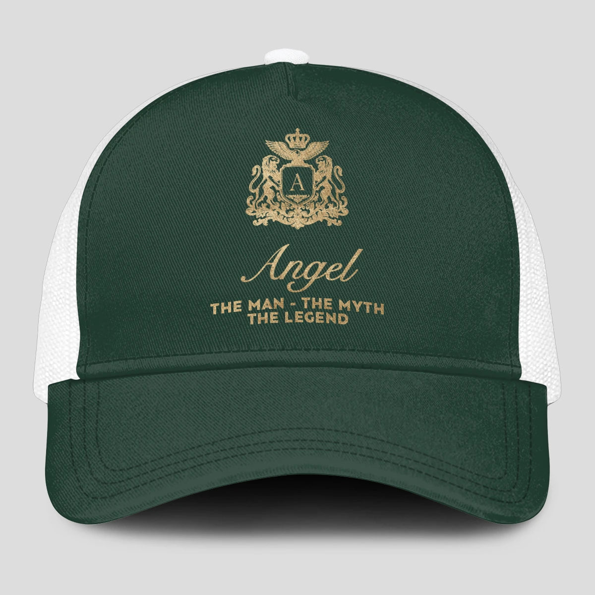 The Man The Myth The Legend Sage Green Mesh Cap ANGEL 13K1 C192PF