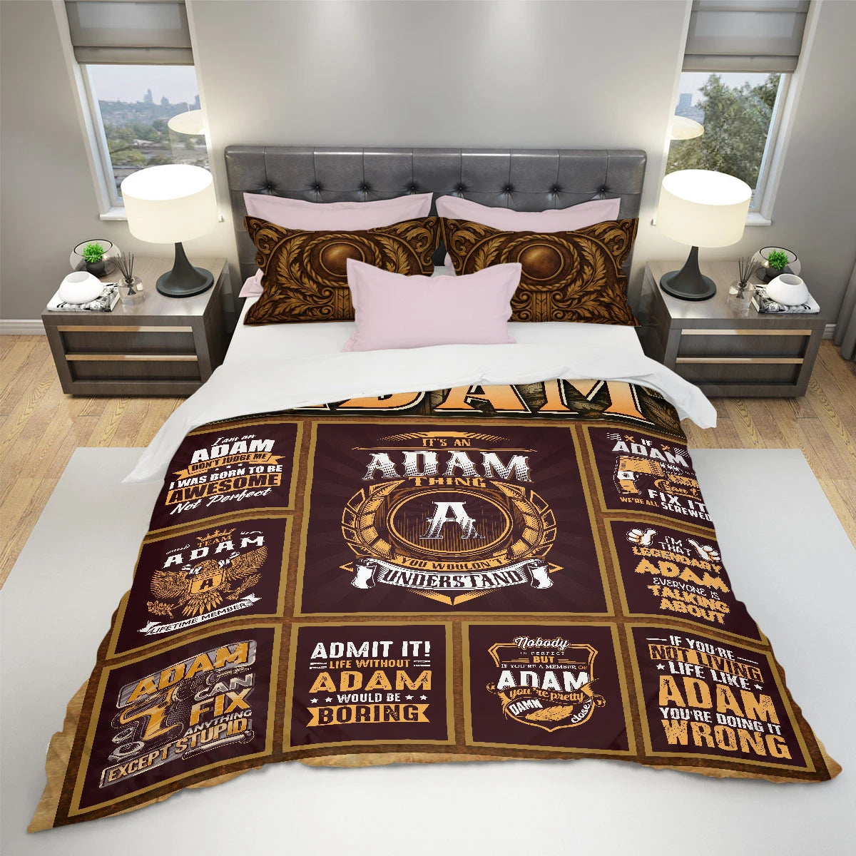 ADAM Limited Edition Personalized Bedding Set 13K1-BS3