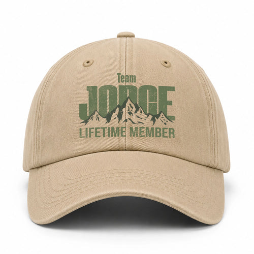 Team Your Name Lifetime Member Mountain Cap JORGE 13K1 C58PF