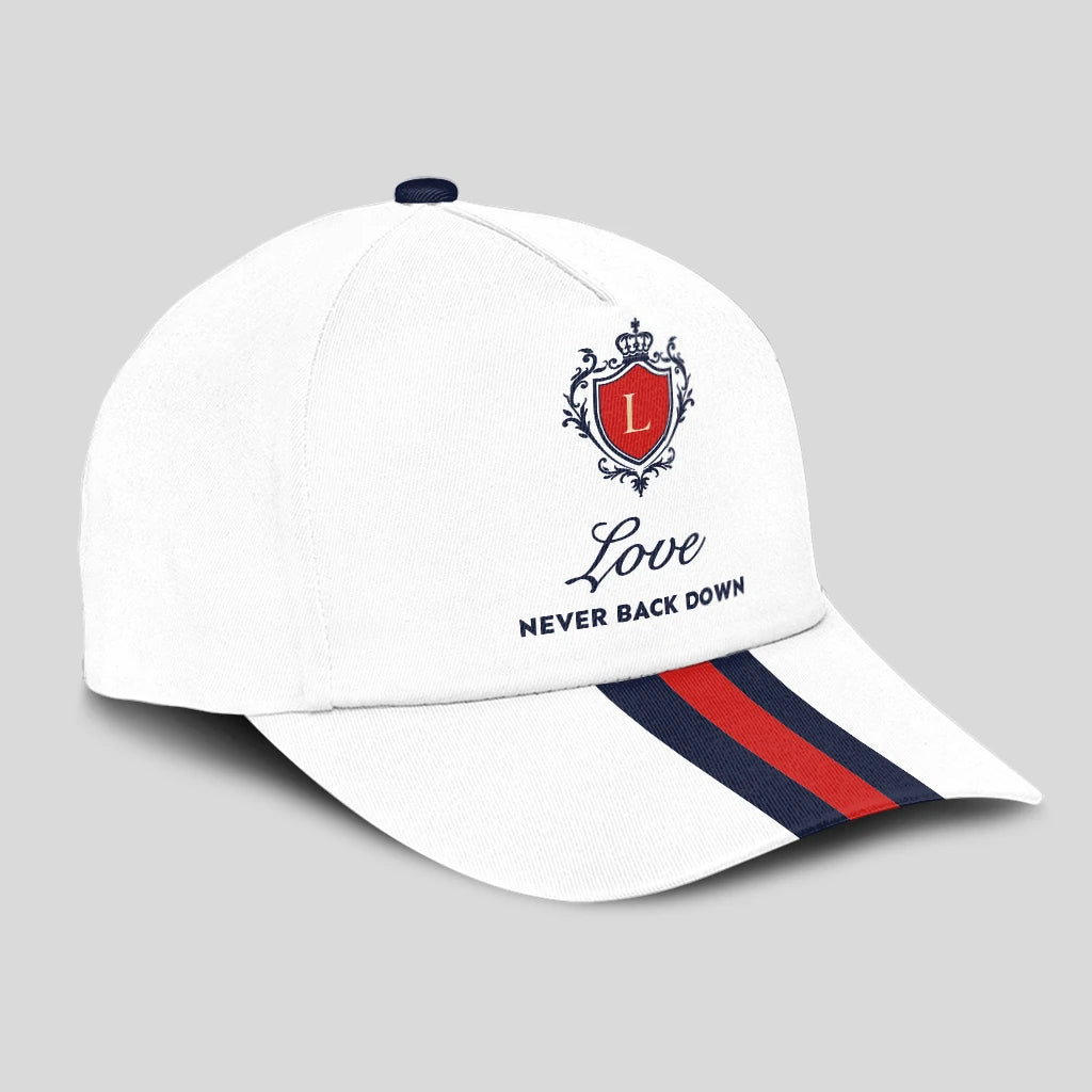 Never Back Down Stripped Cap LOVE 13K1 C86PF